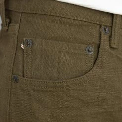 ONI Denim 612-OLOL "Olive Warp And Weft" 12oz Relaxed Tapered Jeans NEW ARRIVALS 36 ONI Denim 612-OLOL