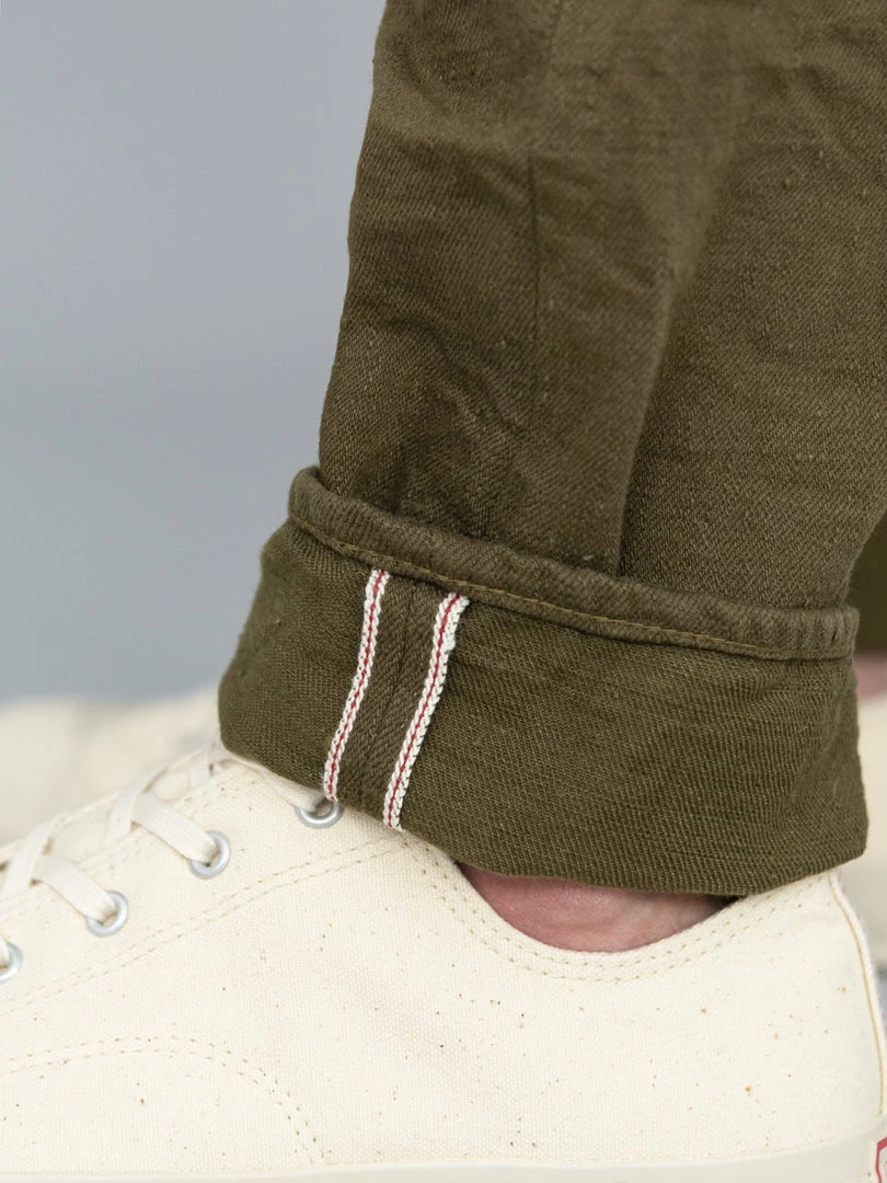 ONI Denim 612-OLOL "Olive Warp And Weft" 12oz Relaxed Tapered Jeans NEW ARRIVALS 11 ONI Denim 612-OLOL "Olive Warp And Weft" 12oz Relaxed Tapered Jeans NEW ARRIVALS