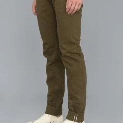 ONI Denim 612-OLOL "Olive Warp And Weft" 12oz Relaxed Tapered Jeans NEW ARRIVALS 32 ONI Denim 612-OLOL