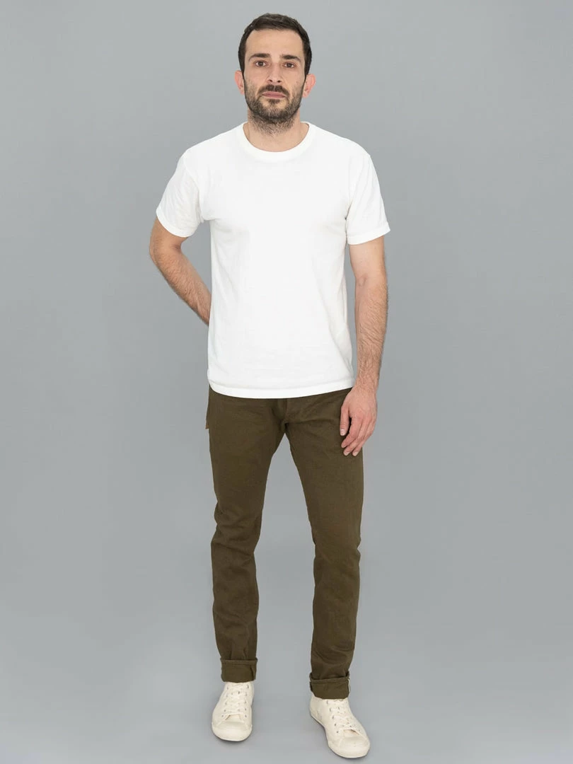 ONI Denim 612-OLOL "Olive Warp And Weft" 12oz Relaxed Tapered Jeans NEW ARRIVALS 3 ONI Denim 612-OLOL "Olive Warp And Weft" 12oz Relaxed Tapered Jeans NEW ARRIVALS