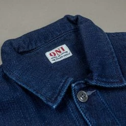 ONI Denim 03501-WIDD Indigo Dobby Twill Coverall Jacket Biowash 39 ONI Denim 03501-WIDD Indigo Dobby Twill Coverall Jacket Biowash