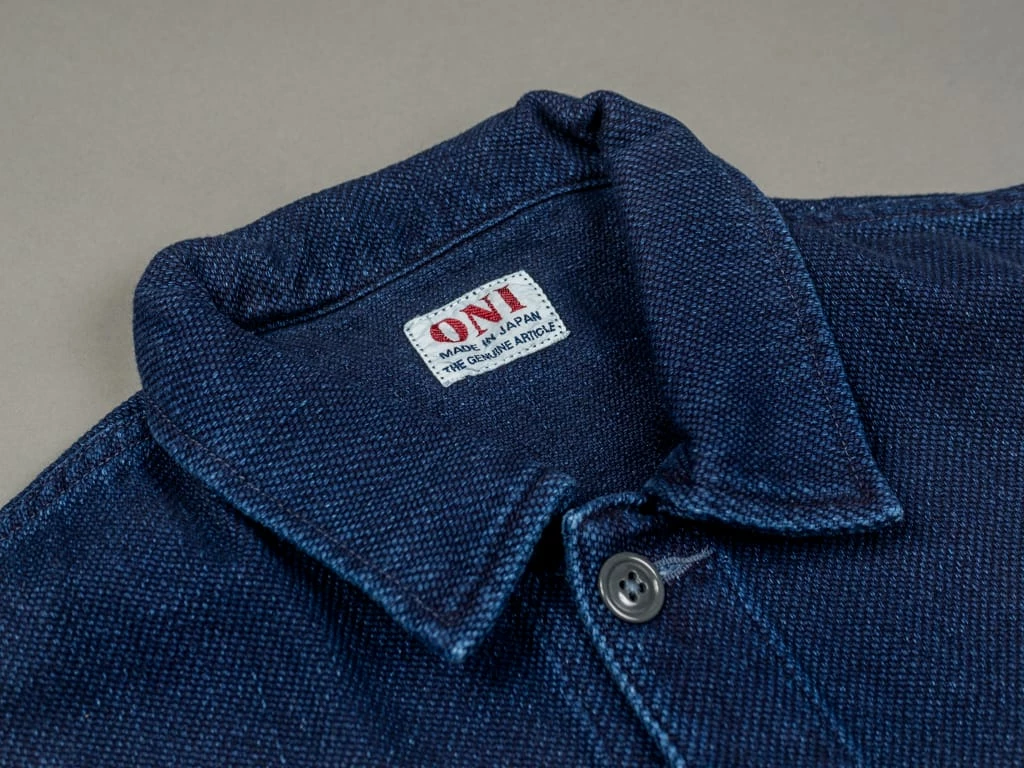 ONI Denim 03501-WIDD Indigo Dobby Twill Coverall Jacket Biowash 13 ONI Denim 03501-WIDD Indigo Dobby Twill Coverall Jacket Biowash