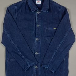 ONI Denim 03501-WIDD Indigo Dobby Twill Coverall Jacket Biowash 37 ONI Denim 03501-WIDD Indigo Dobby Twill Coverall Jacket Biowash