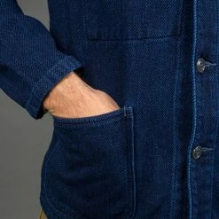 ONI Denim 03501-WIDD Indigo Dobby Twill Coverall Jacket Biowash 34 ONI Denim 03501-WIDD Indigo Dobby Twill Coverall Jacket Biowash