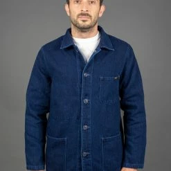 ONI Denim 03501-WIDD Indigo Dobby Twill Coverall Jacket Biowash 32 ONI Denim 03501-WIDD Indigo Dobby Twill Coverall Jacket Biowash