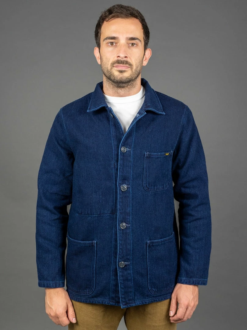 ONI Denim 03501-WIDD Indigo Dobby Twill Coverall Jacket Biowash 6 ONI Denim 03501-WIDD Indigo Dobby Twill Coverall Jacket Biowash