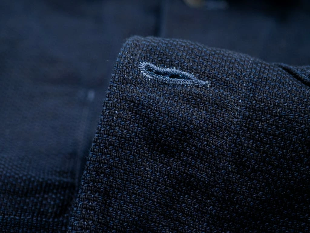 NEW ARRIVALS ONI Denim 03100-ID Sashiko Dobby Coverall Jacket Indigo 20 NEW ARRIVALS ONI Denim 03100-ID Sashiko Dobby Coverall Jacket Indigo