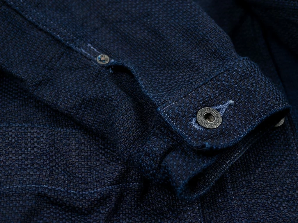 NEW ARRIVALS ONI Denim 03100-ID Sashiko Dobby Coverall Jacket Indigo 19 NEW ARRIVALS ONI Denim 03100-ID Sashiko Dobby Coverall Jacket Indigo