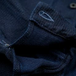 NEW ARRIVALS ONI Denim 03100-ID Sashiko Dobby Coverall Jacket Indigo 54 NEW ARRIVALS ONI Denim 03100-ID Sashiko Dobby Coverall Jacket Indigo