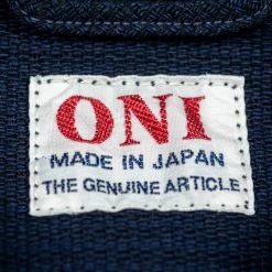 NEW ARRIVALS ONI Denim 03100-ID Sashiko Dobby Coverall Jacket Indigo 42 NEW ARRIVALS ONI Denim 03100-ID Sashiko Dobby Coverall Jacket Indigo