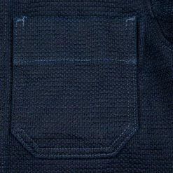 NEW ARRIVALS ONI Denim 03100-ID Sashiko Dobby Coverall Jacket Indigo 55 NEW ARRIVALS ONI Denim 03100-ID Sashiko Dobby Coverall Jacket Indigo