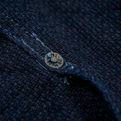 NEW ARRIVALS ONI Denim 03100-ID Sashiko Dobby Coverall Jacket Indigo 49 NEW ARRIVALS ONI Denim 03100-ID Sashiko Dobby Coverall Jacket Indigo