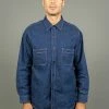 ONI Denim 02105-IDG "Yokonezu" 10oz Grey Weft Denim Work Shirt