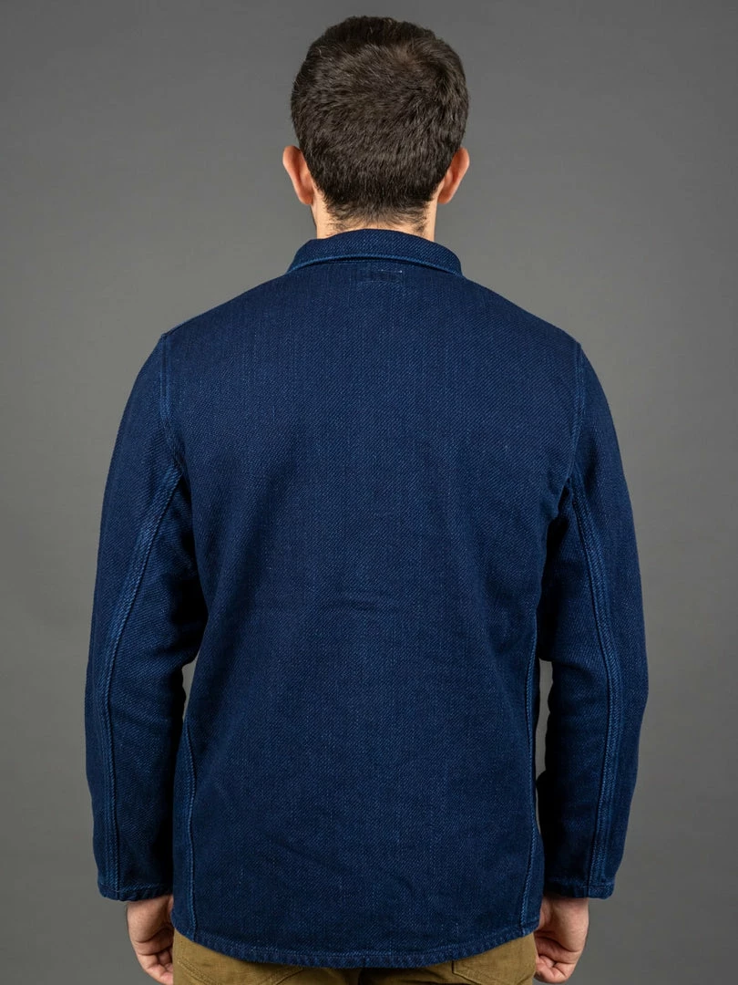 ONI Denim 03501-WIDD Indigo Dobby Twill Coverall Jacket Biowash 4 ONI Denim 03501-WIDD Indigo Dobby Twill Coverall Jacket Biowash