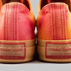 NEW ARRIVALS Pras Shellcap Low "Mura" Uneven Hand Dyed Sneakers Orange/Gum 29 NEW ARRIVALS Pras Shellcap Low