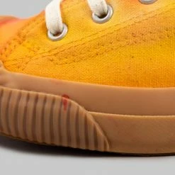 NEW ARRIVALS Pras Shellcap Low "Mura" Uneven Hand Dyed Sneakers Orange/Gum 28 NEW ARRIVALS Pras Shellcap Low