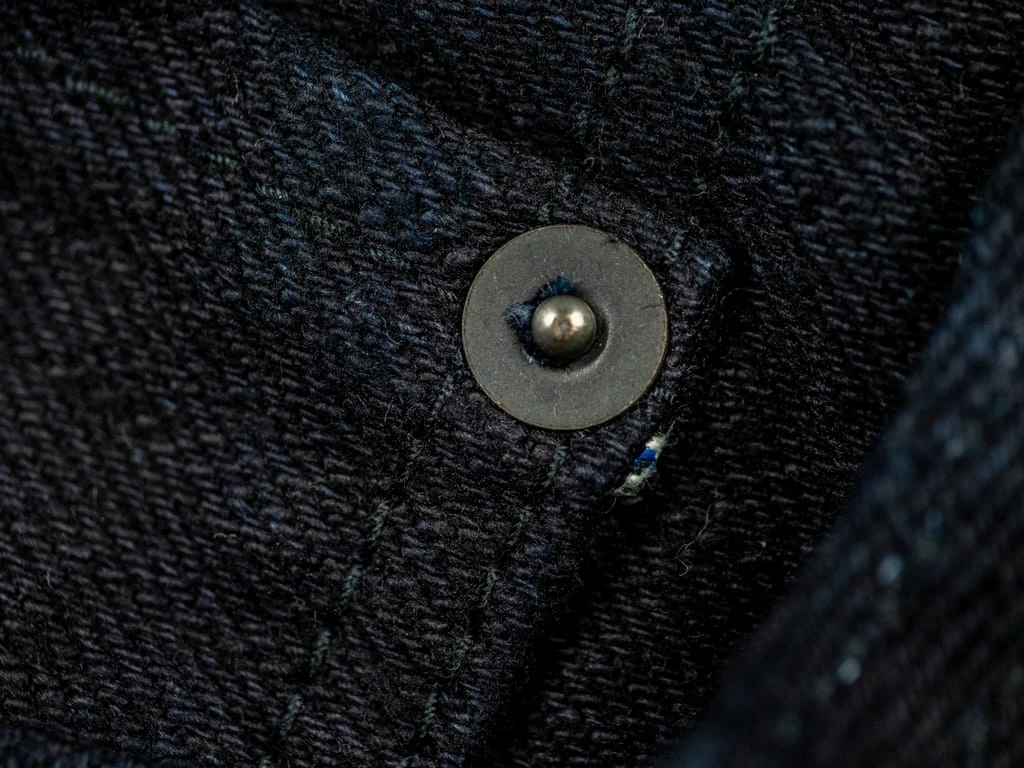 Pure Blue Japan XX-18oz-019 "Indigo X Black" 18oz Relaxed Tapered Jeans 22 Pure Blue Japan XX-18oz-019 "Indigo X Black" 18oz Relaxed Tapered Jeans