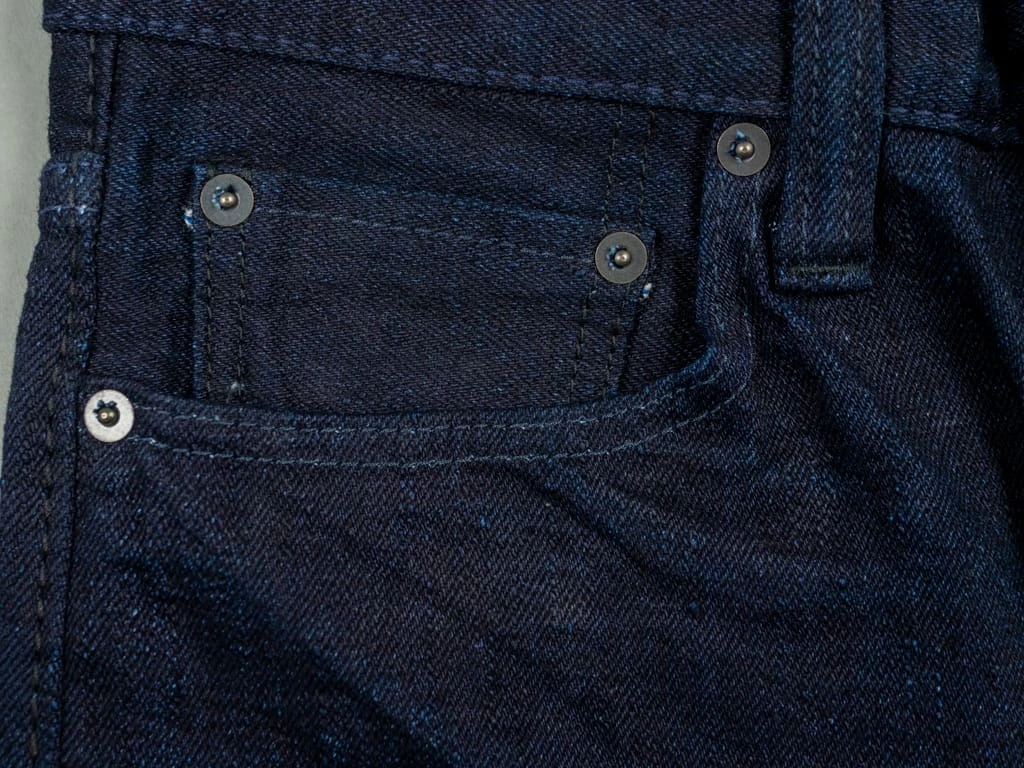 Pure Blue Japan XX-18oz-019 "Double Indigo" 18oz Relaxed Tapered Jeans 18 Pure Blue Japan XX-18oz-019 "Double Indigo" 18oz Relaxed Tapered Jeans