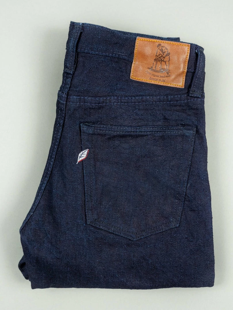 Pure Blue Japan XX-18oz-019 "Double Indigo" 18oz Relaxed Tapered Jeans 12 Pure Blue Japan XX-18oz-019 "Double Indigo" 18oz Relaxed Tapered Jeans