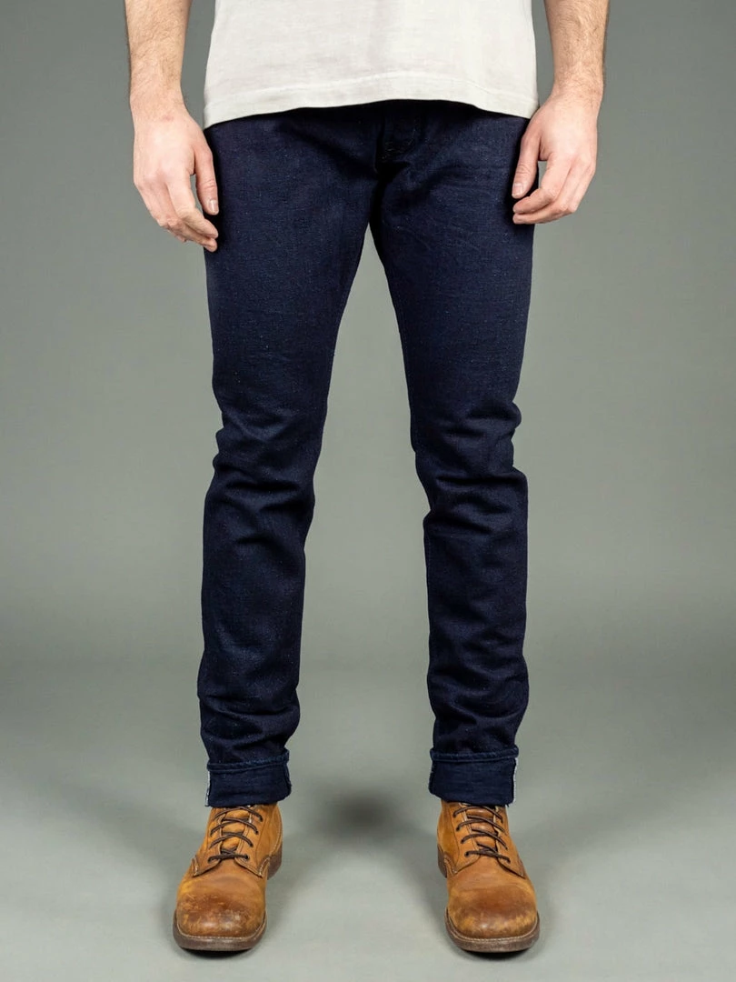 Pure Blue Japan XX-18oz-019 "Double Indigo" 18oz Relaxed Tapered Jeans 4 Pure Blue Japan XX-18oz-019 "Double Indigo" 18oz Relaxed Tapered Jeans