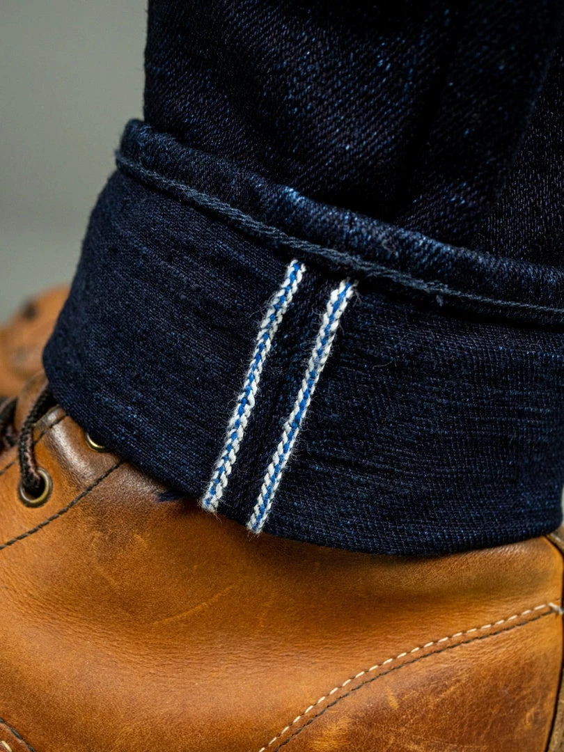 Pure Blue Japan XX-18oz-019 "Double Indigo" 18oz Relaxed Tapered Jeans 10 Pure Blue Japan XX-18oz-019 "Double Indigo" 18oz Relaxed Tapered Jeans