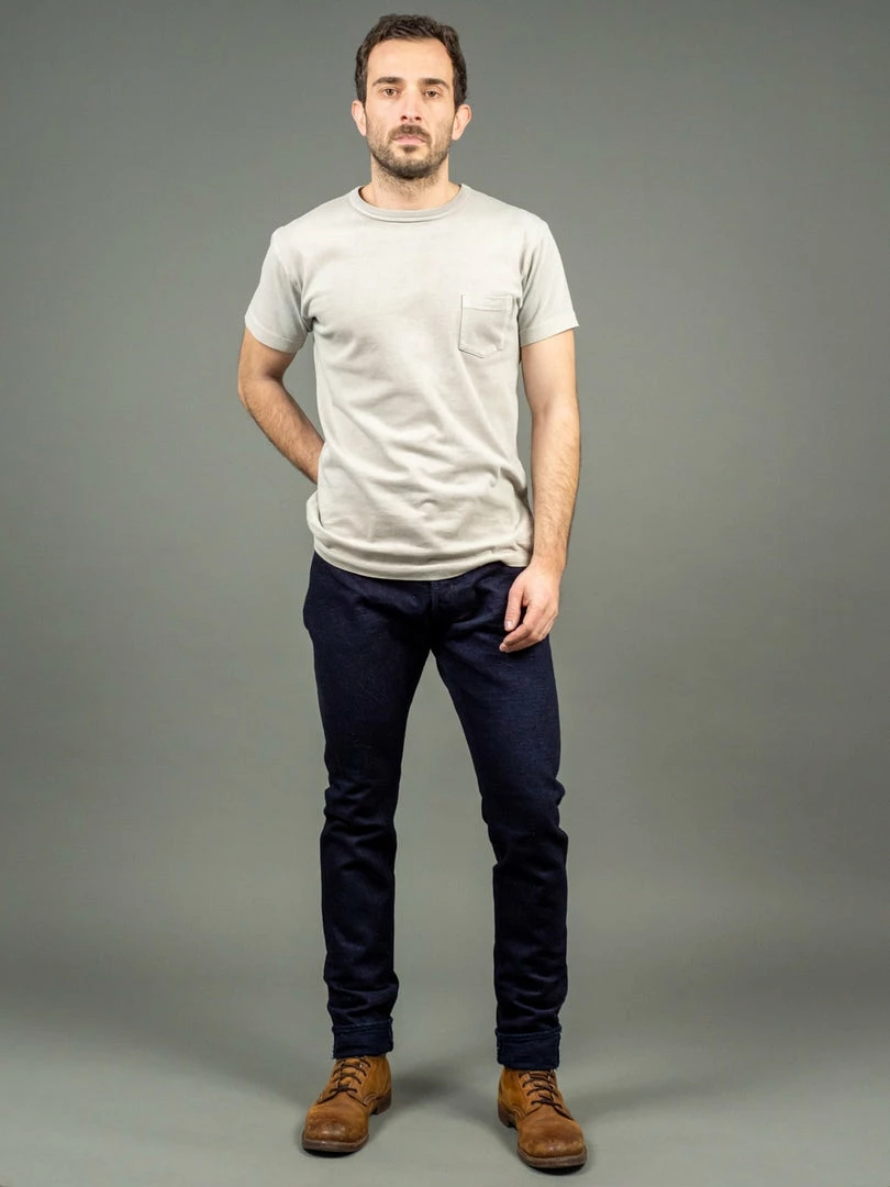 Pure Blue Japan XX-18oz-019 "Double Indigo" 18oz Relaxed Tapered Jeans 3 Pure Blue Japan XX-18oz-019 "Double Indigo" 18oz Relaxed Tapered Jeans