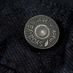 Pure Blue Japan XX-18oz-019 "Indigo X Black" 18oz Relaxed Tapered Jeans 50 Pure Blue Japan XX-18oz-019