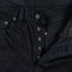 Pure Blue Japan XX-18oz-019 "Indigo X Black" 18oz Relaxed Tapered Jeans 46 Pure Blue Japan XX-18oz-019