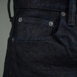 Pure Blue Japan XX-18oz-019 "Indigo X Black" 18oz Relaxed Tapered Jeans 42 Pure Blue Japan XX-18oz-019