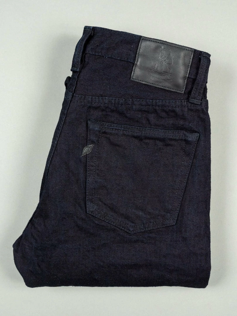 Pure Blue Japan XX-18oz-019 "Indigo X Black" 18oz Relaxed Tapered Jeans 12 Pure Blue Japan XX-18oz-019 "Indigo X Black" 18oz Relaxed Tapered Jeans