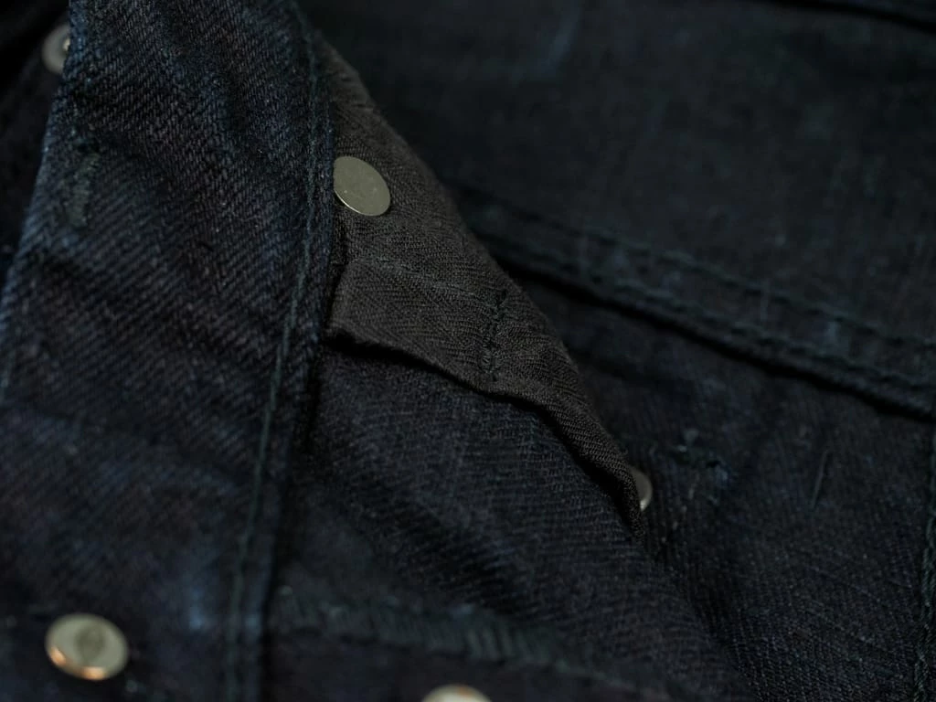 Pure Blue Japan XX-18oz-019 "Indigo X Black" 18oz Relaxed Tapered Jeans 30 Pure Blue Japan XX-18oz-019 "Indigo X Black" 18oz Relaxed Tapered Jeans