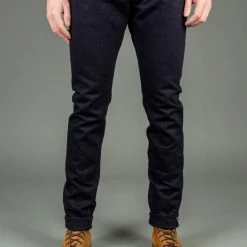 Pure Blue Japan XX-18oz-019 "Indigo X Black" 18oz Relaxed Tapered Jeans 35 Pure Blue Japan XX-18oz-019