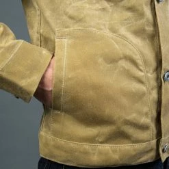 NEW ARRIVALS Rogue Territory Waxed Canvas Supply Jacket Tan Ridgeline
