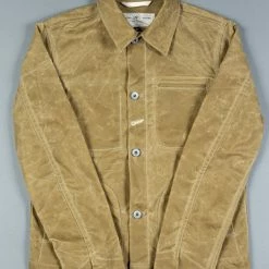 NEW ARRIVALS Rogue Territory Waxed Canvas Supply Jacket Tan Ridgeline