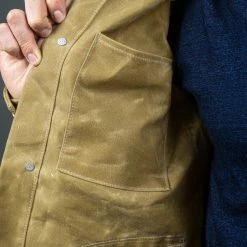 NEW ARRIVALS Rogue Territory Waxed Canvas Supply Jacket Tan Ridgeline