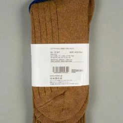 ROTOTO Cotton Wool Ribbed Crew Socks O.D.