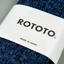 ROTOTO Denim Tone Crew Socks Dark
