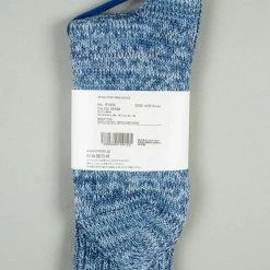 ROTOTO Denim Tone Crew Socks Ice