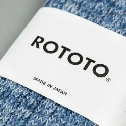 ROTOTO Denim Tone Crew Socks Ice 13 ROTOTO Denim Tone Crew Socks Ice