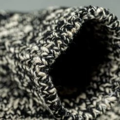 ROTOTO Low Gauge Slub Crew Socks Black