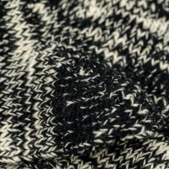 ROTOTO Low Gauge Slub Crew Socks Black