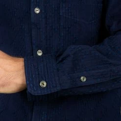 Samurai Jeans SJBD21-SK BD Hidden Sashiko Indigo Pure Shirt