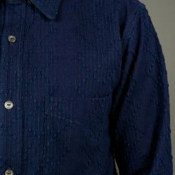 Samurai Jeans SJBD21-SK BD Hidden Sashiko Indigo Pure Shirt