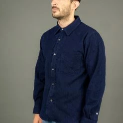 Samurai Jeans SJBD21-SK BD Hidden Sashiko Indigo Pure Shirt