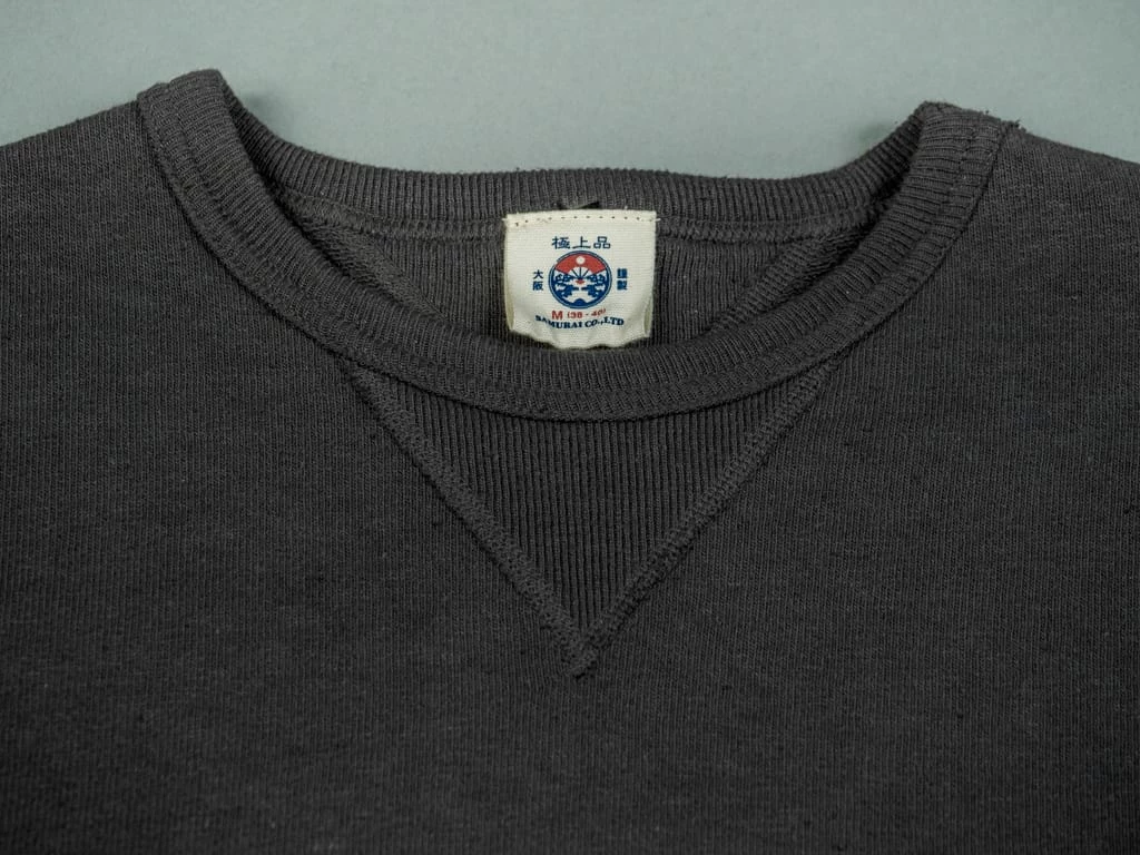 Samurai Jeans SWS-SC01 Japanese Cotton Sweatshirt Kuromane 11 Samurai Jeans SWS-SC01 Japanese Cotton Sweatshirt Kuromane