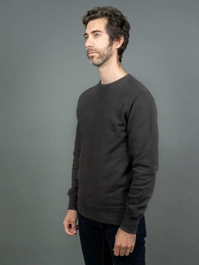 Samurai Jeans SWS-SC01 Japanese Cotton Sweatshirt Kuromane 5 Samurai Jeans SWS-SC01 Japanese Cotton Sweatshirt Kuromane