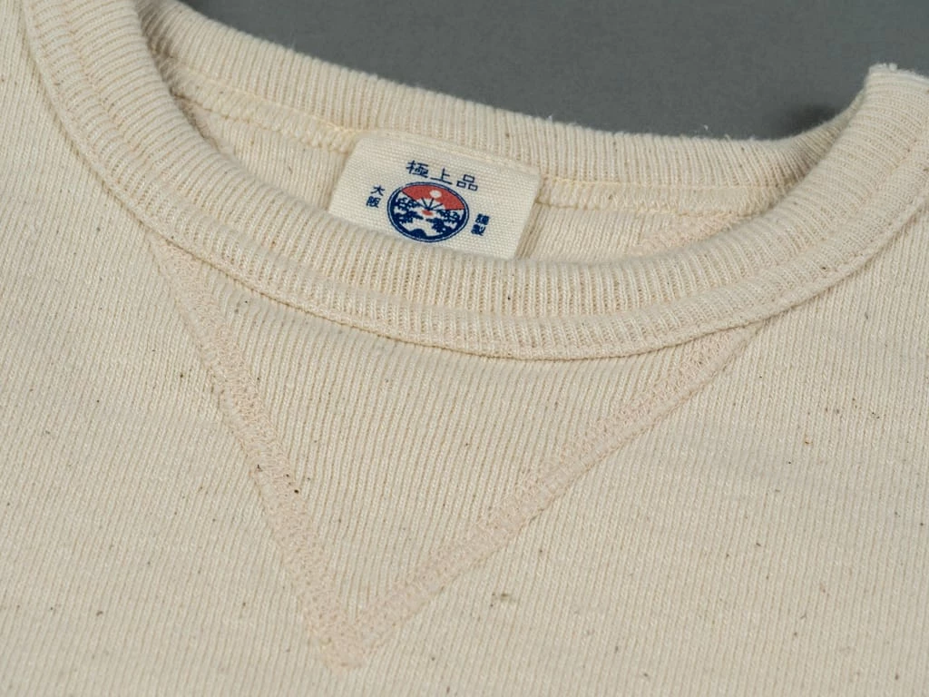 Samurai Jeans SWS-SC01 Japanese Cotton Sweatshirt Natural 21 Samurai Jeans SWS-SC01 Japanese Cotton Sweatshirt Natural