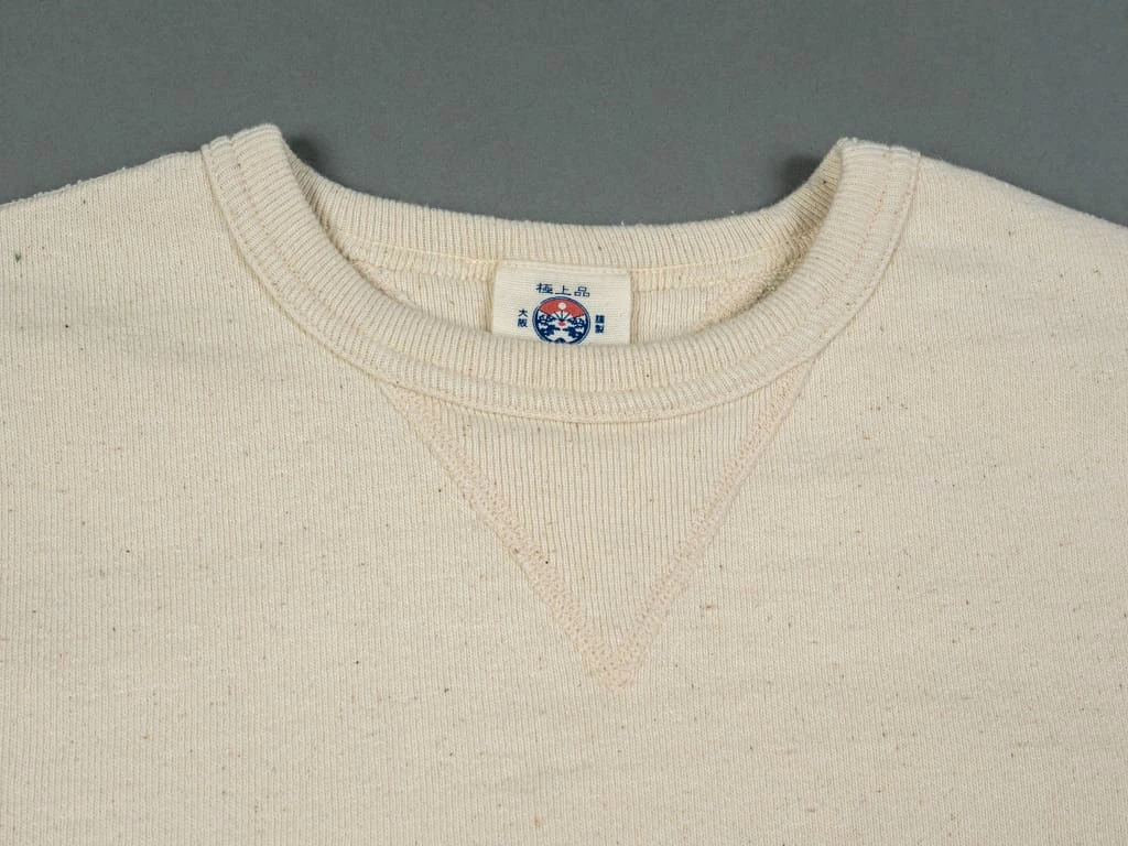 Samurai Jeans SWS-SC01 Japanese Cotton Sweatshirt Natural 13 Samurai Jeans SWS-SC01 Japanese Cotton Sweatshirt Natural