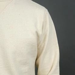 Samurai Jeans SWS-SC01 Japanese Cotton Sweatshirt Natural 29 Samurai Jeans SWS-SC01 Japanese Cotton Sweatshirt Natural