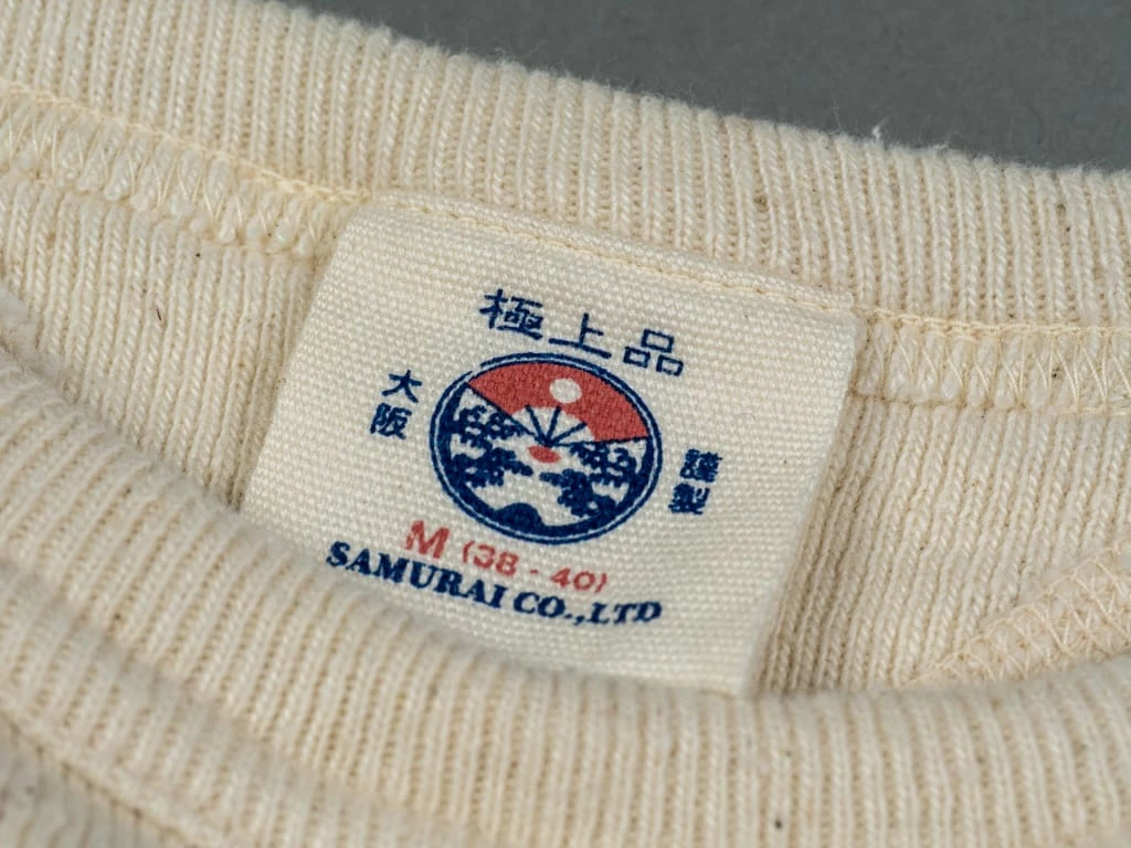 Samurai Jeans SWS-SC01 Japanese Cotton Sweatshirt Natural 19 Samurai Jeans SWS-SC01 Japanese Cotton Sweatshirt Natural